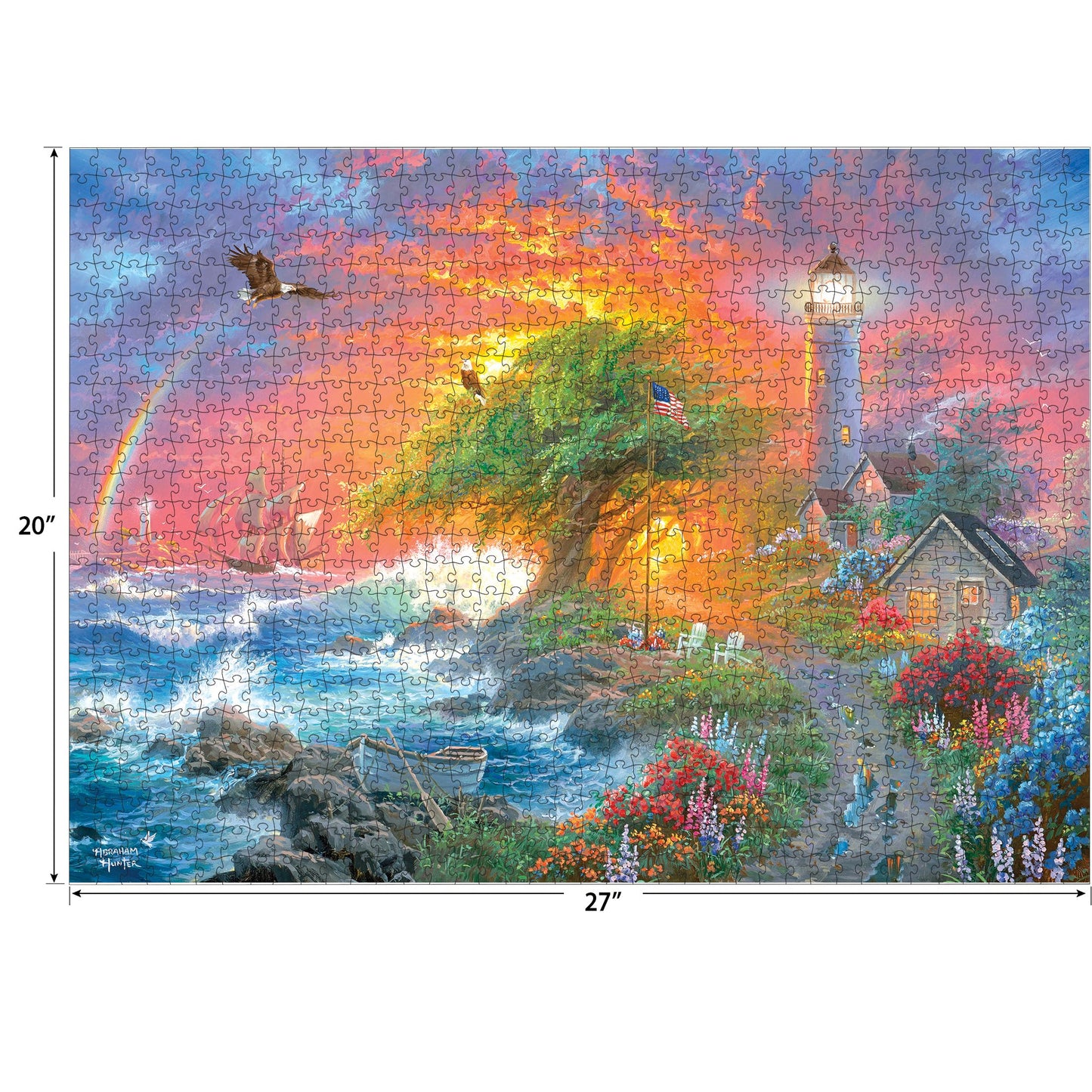 RoseArt Coastal Light 1000 Piece Jigsaw Puzzle