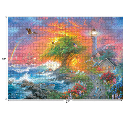 RoseArt Coastal Light 1000 Piece Jigsaw Puzzle