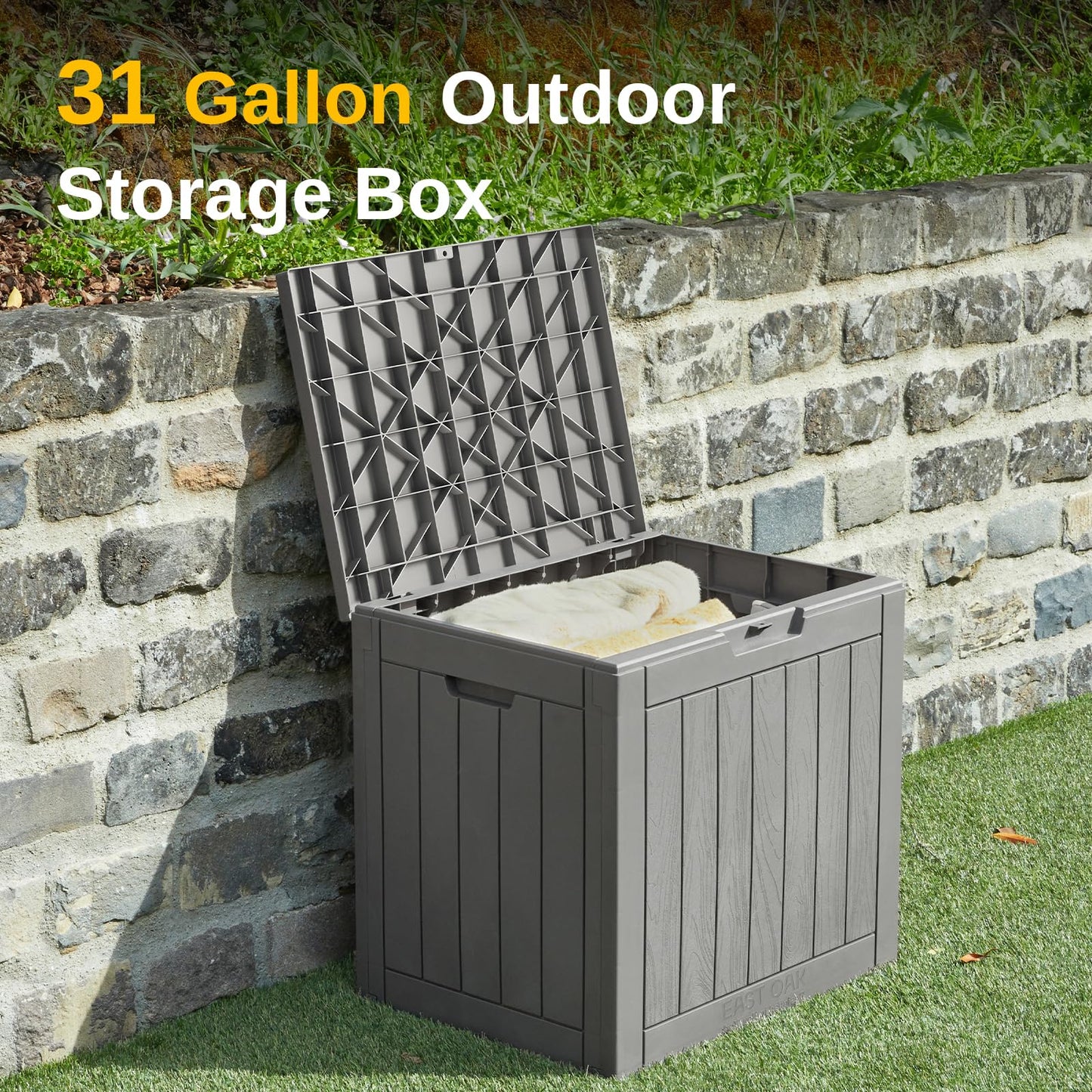 Outdoor Storage Box for Cushions and Tools