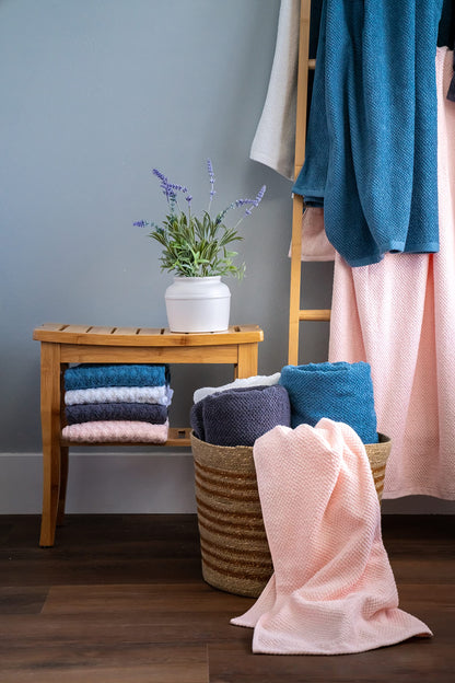 6-Piece Simpli-Magic Textured Bath Towel Set