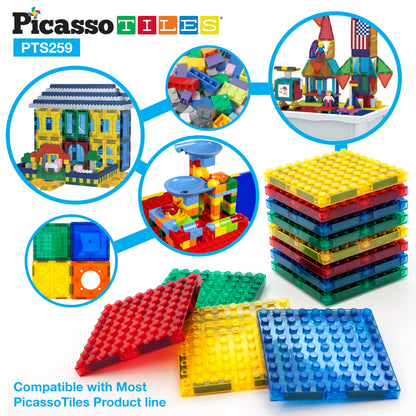 PicassoTiles 259pcs Magnetic Building Block Set
