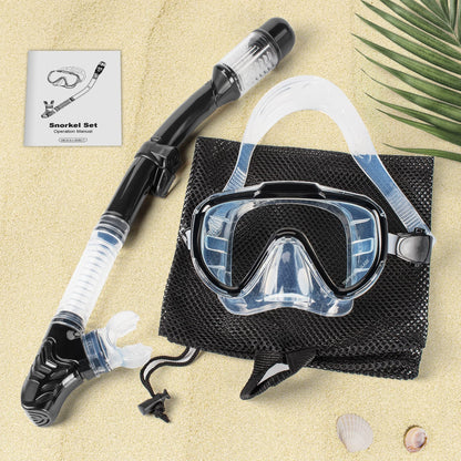 Snorkeling Gear Set for Adults with Dry Top