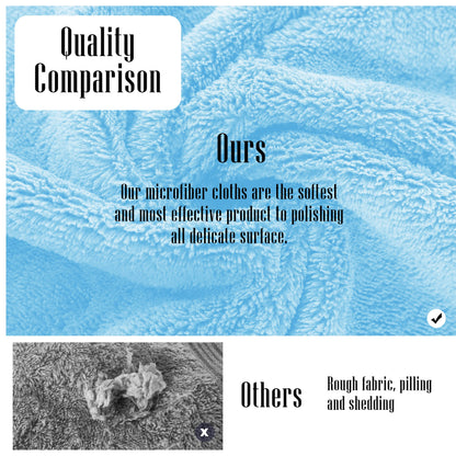 Sunny zzzZZ 24 Pack Kitchen Towels (Aquamarine, 10 x 20 Inch) - Does Not Shed Fluff - No Odor Reusable Dish Towels, Premium Dish Cloths, Super Absorbent Coral Fleece Cleaning Towels