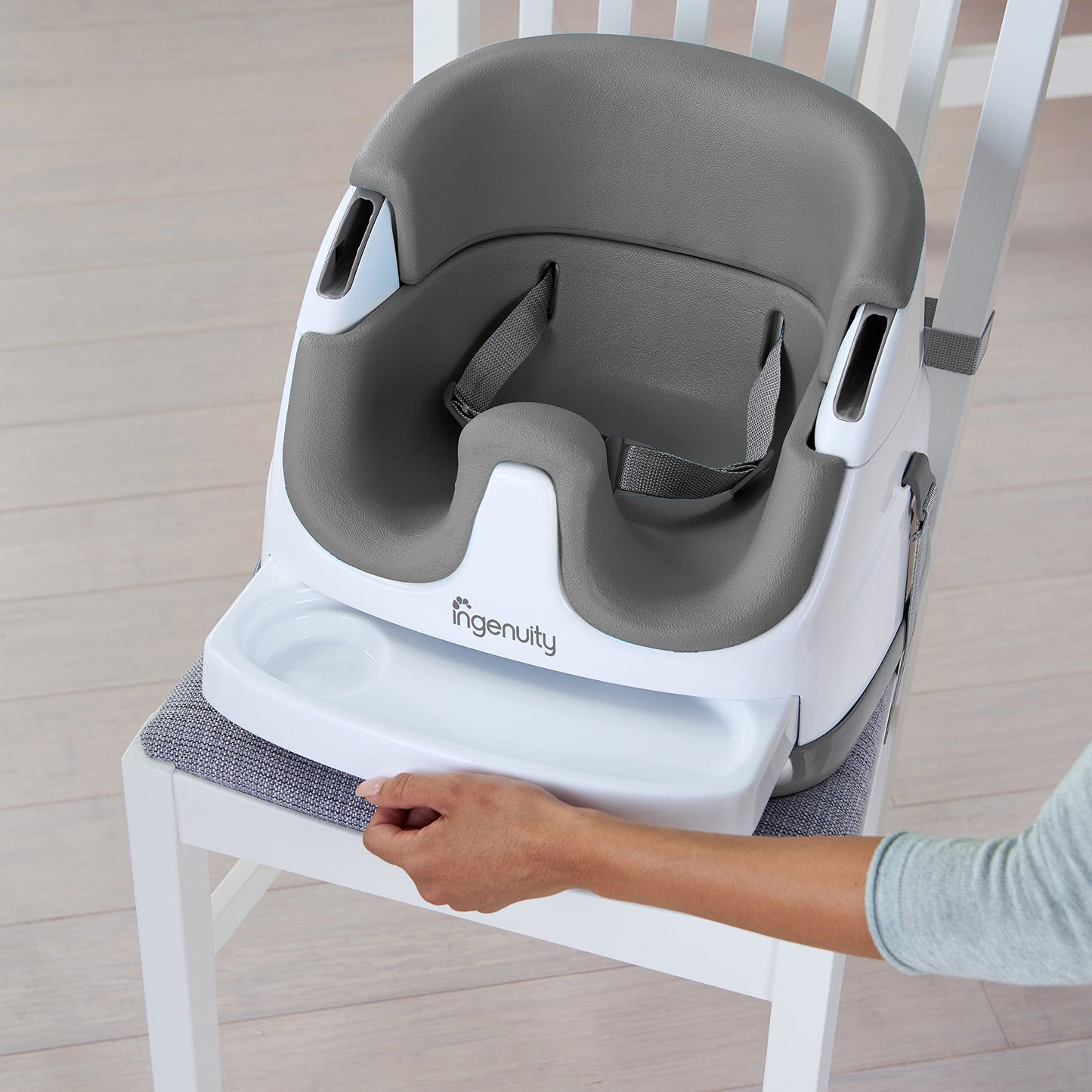 Ingenuity Baby Base 2-in-1 Seat - Slate - Booster Feeding Seat