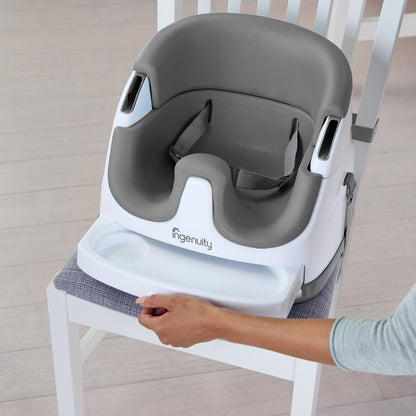 Ingenuity Baby Base 2-in-1 Seat - Slate - Booster Feeding Seat
