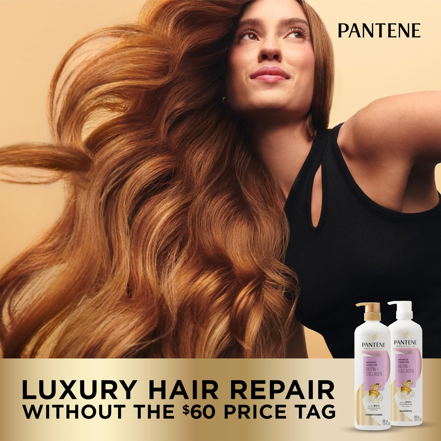 Pantene Conditioner with Biotin & Collagen, 30 Fl Oz