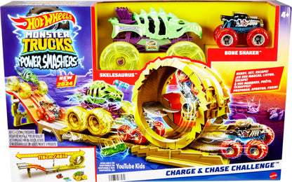 Hot Wheels Monster Trucks Track Set with 2 Trucks