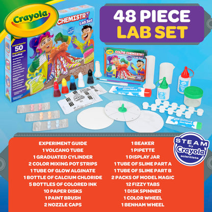Crayola Color Chemistry Set for Kids, 50 Experiments