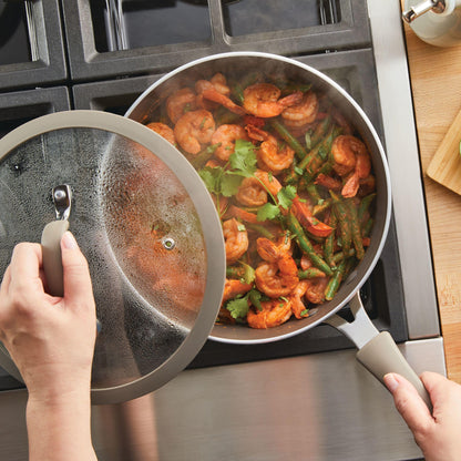 Rachael Ray Nonstick Sauté Pan with Lid, 3QT