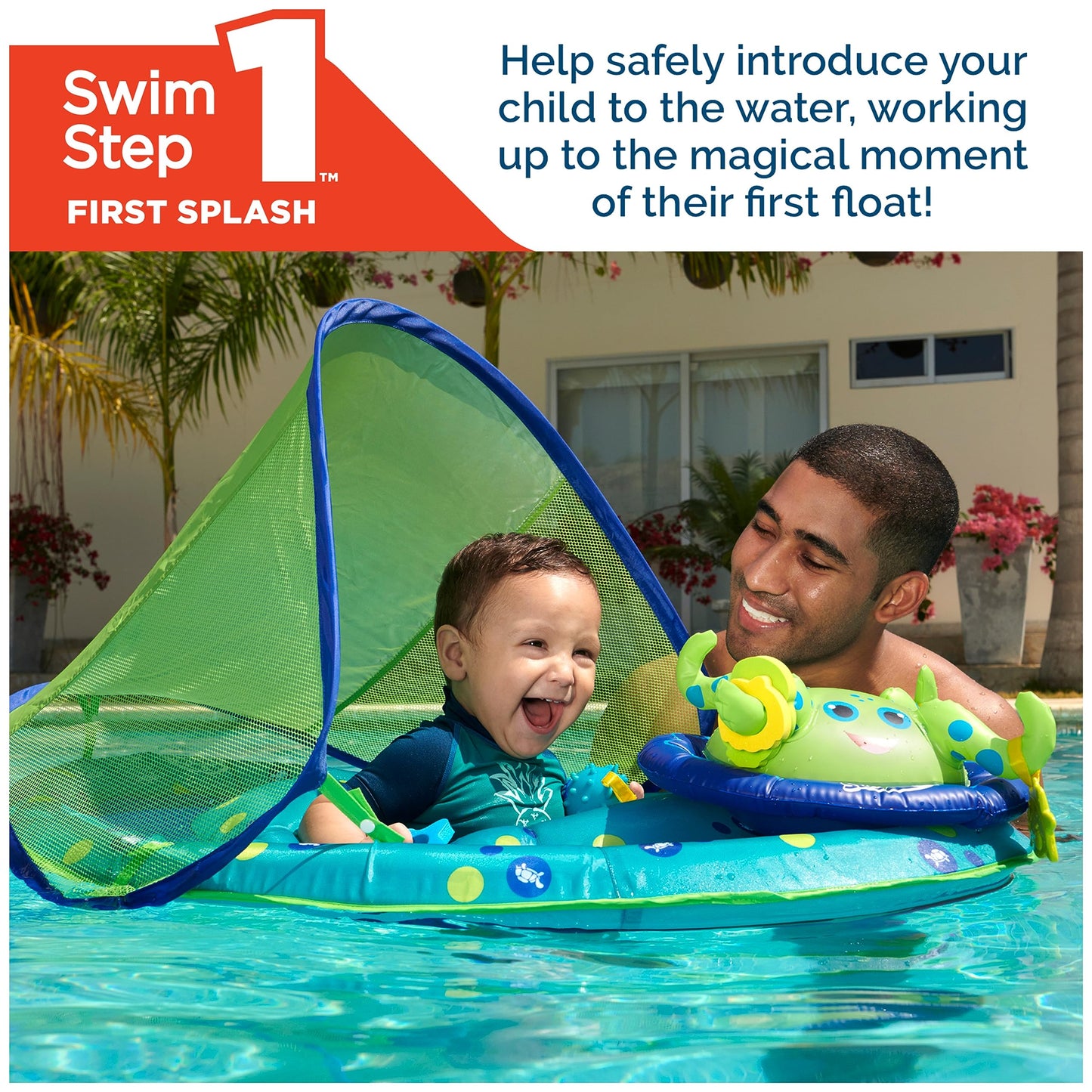 SwimWays Baby Spring Float with Canopy & UPF