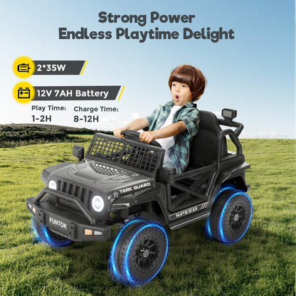 FUNTOK 12V Electric Ride-On Truck for Kids