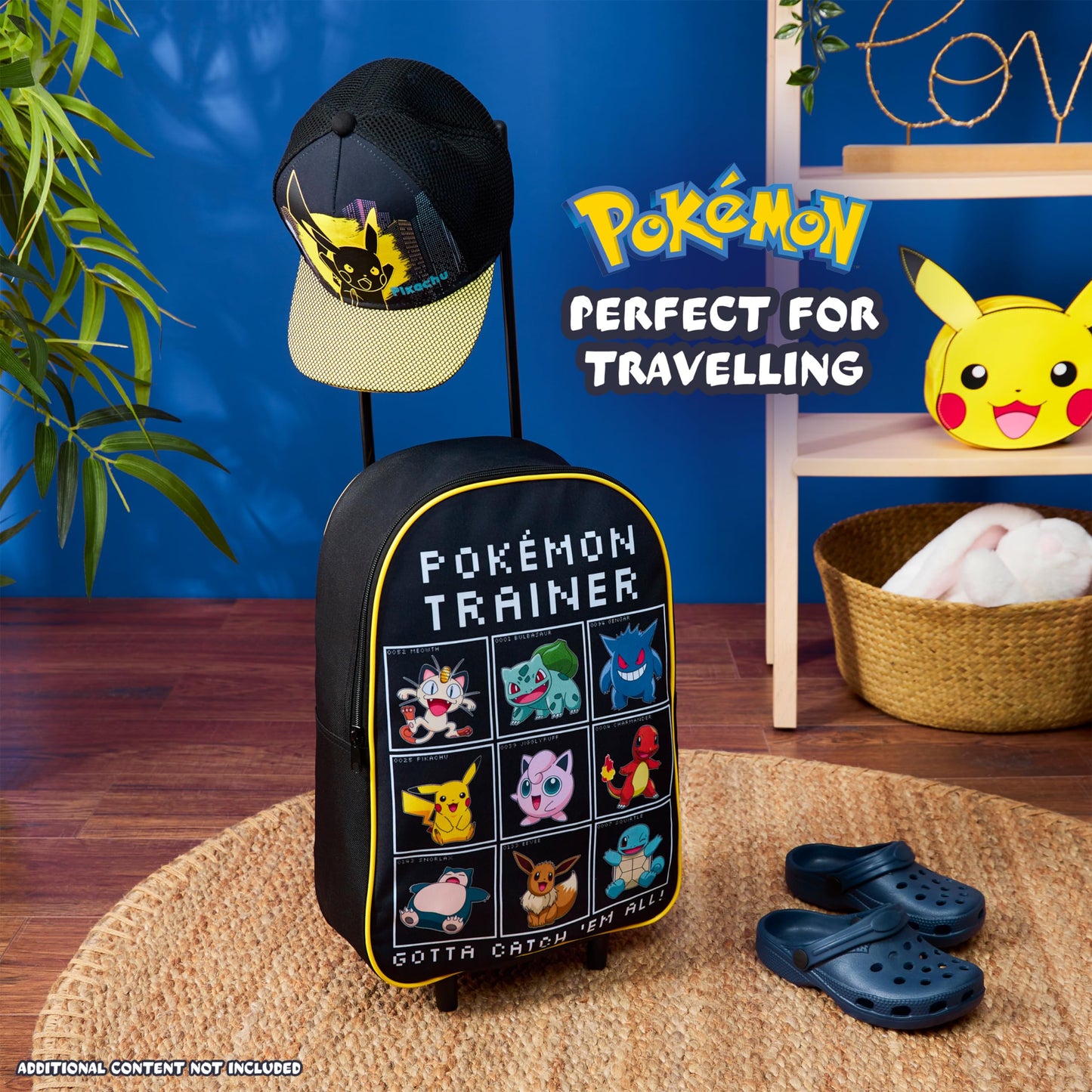 Pokemon Foldable Kids Trolley Suitcase 15"