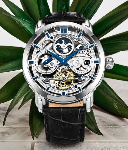 Stuhrling Original Men's Automatic Leather Watch