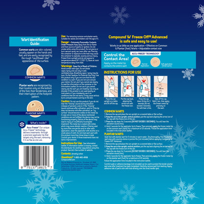 Compound W Freeze Off Advanced Wart Remover with Accu-Freeze, Multicolor, 1 Count