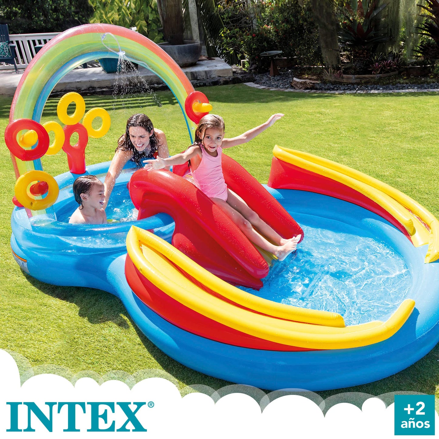 Intex Inflatable Rainbow Slide for Kids