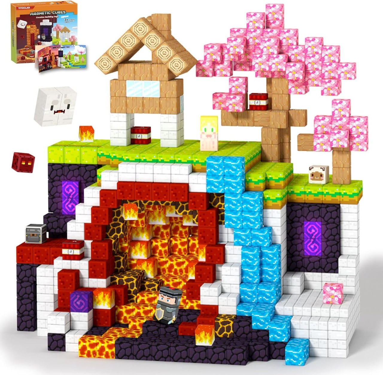 100 Piece Magnetic Building Blocks Set