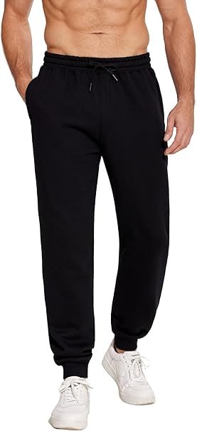 Fleece Lined Joggers with Zipper Pockets