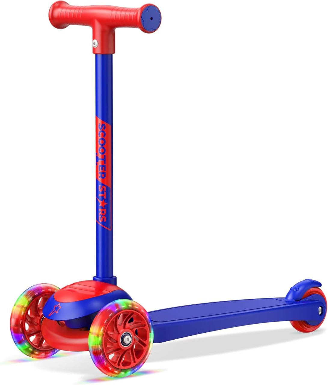 3 Wheel LED Scooter with Wide Deck and Brake