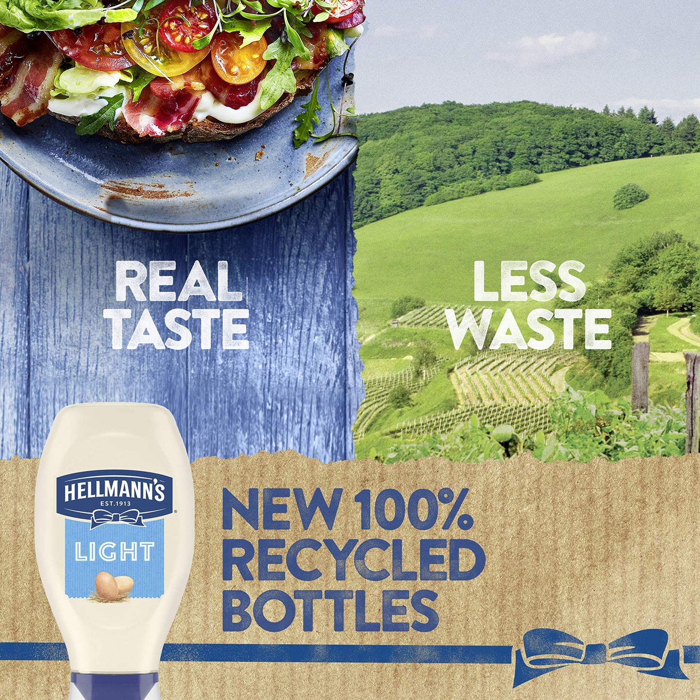 Hellmann's Light Mayonnaise Squeeze Bottle 20 oz Pack
