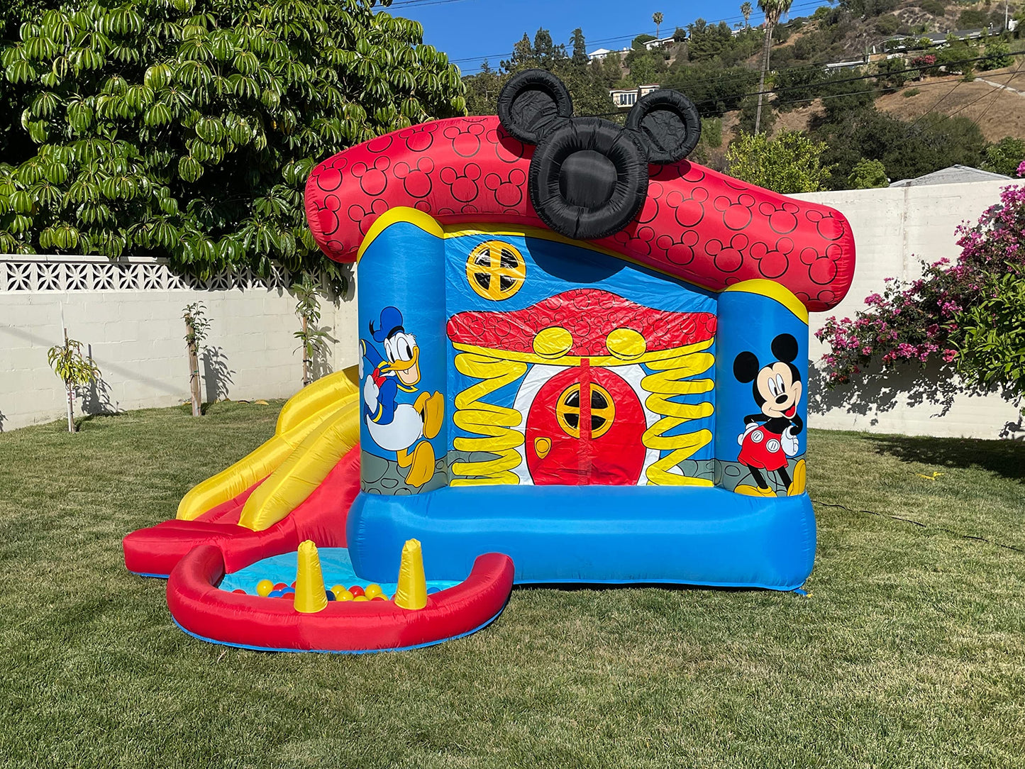 Mickey Mouse Bounce House with Slide and Blower