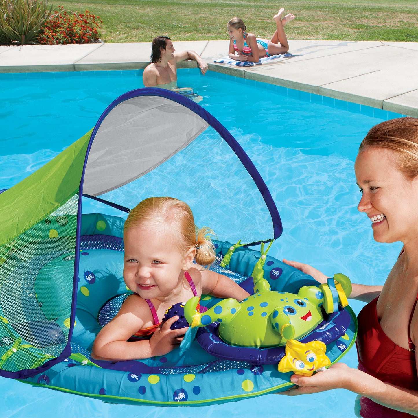 SwimWays Baby Spring Float with Canopy & UPF