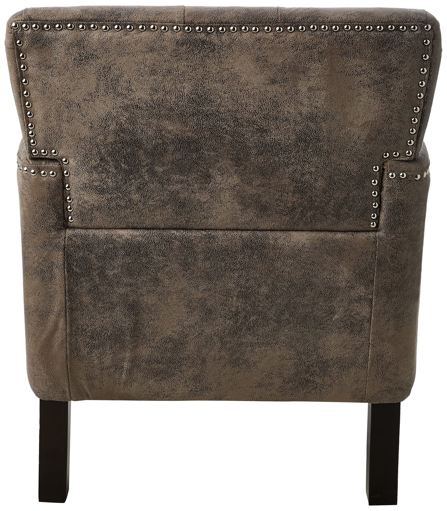 Tufted Club Chair with Nailhead Accents