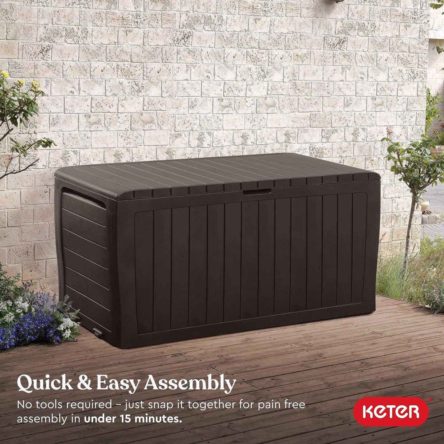 Keter 71 Gallon Resin Outdoor Storage Box