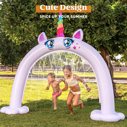 Inflatable Unicorn Sprinkler for Kids Outdoor Fun