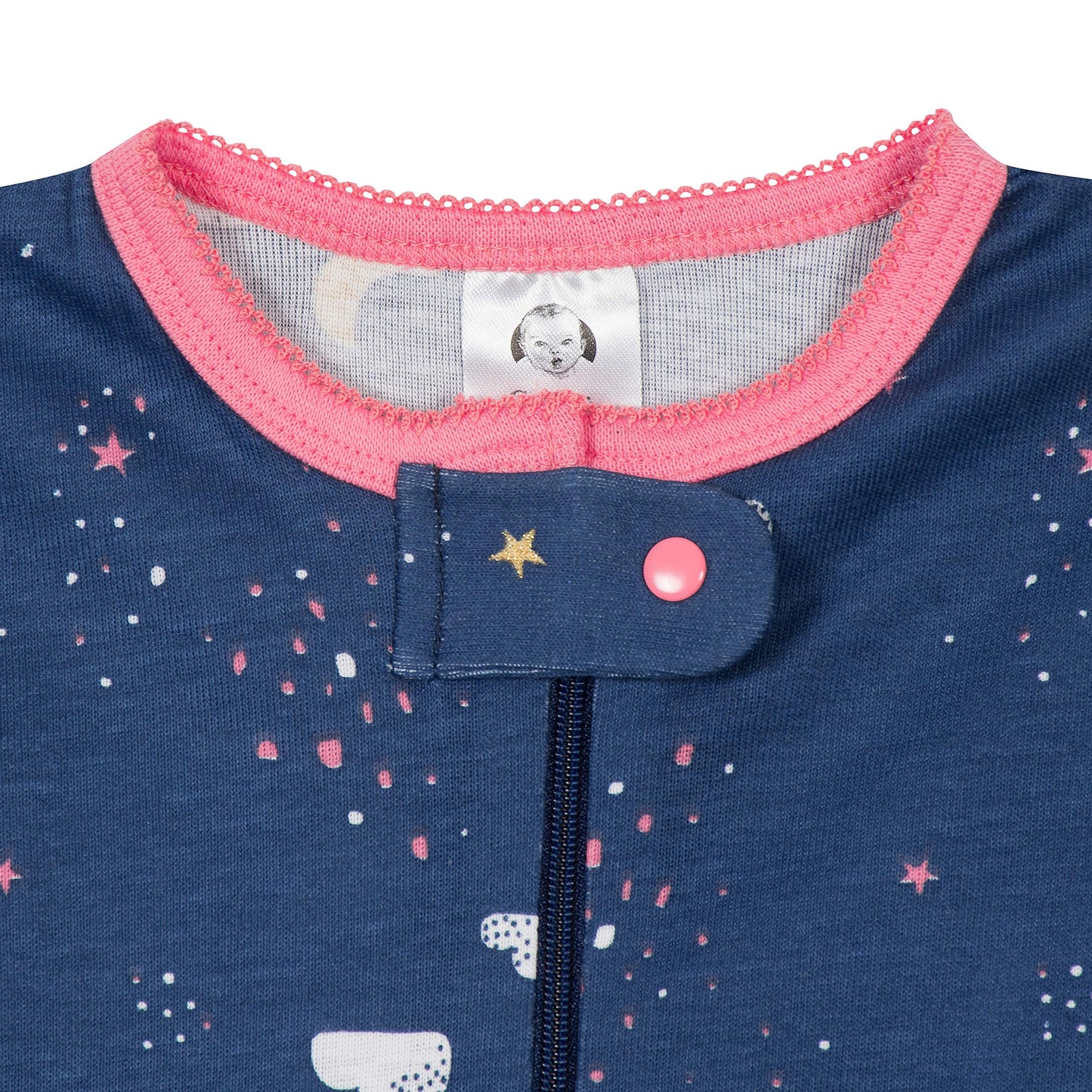 Gerber Baby Girls' 4-Pack Footed Pajamas