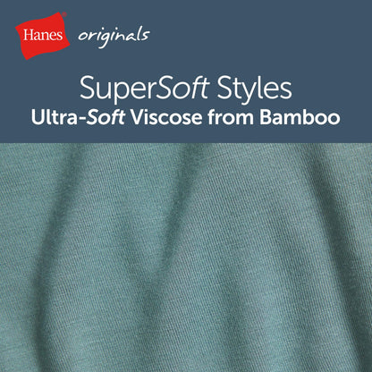 Hanes Ultimate Big Hanes Originals Ultimate Supersoft Boys' Boxer Brief Underwear, Assorted, Black 5-Pack