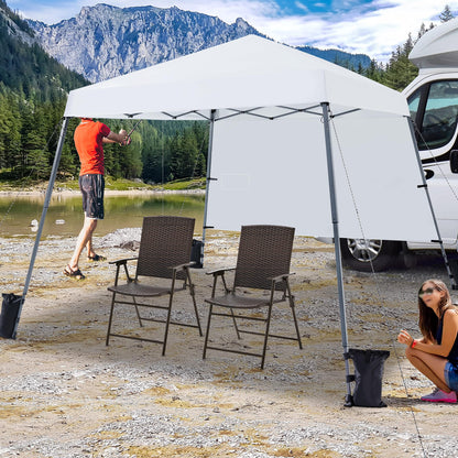 10x10 Pop Up Canopy Tent with Sidewall