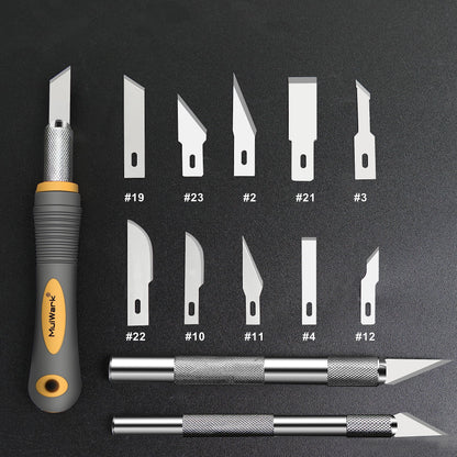 136-Piece Precision Hobby Knife Set by MULWARK