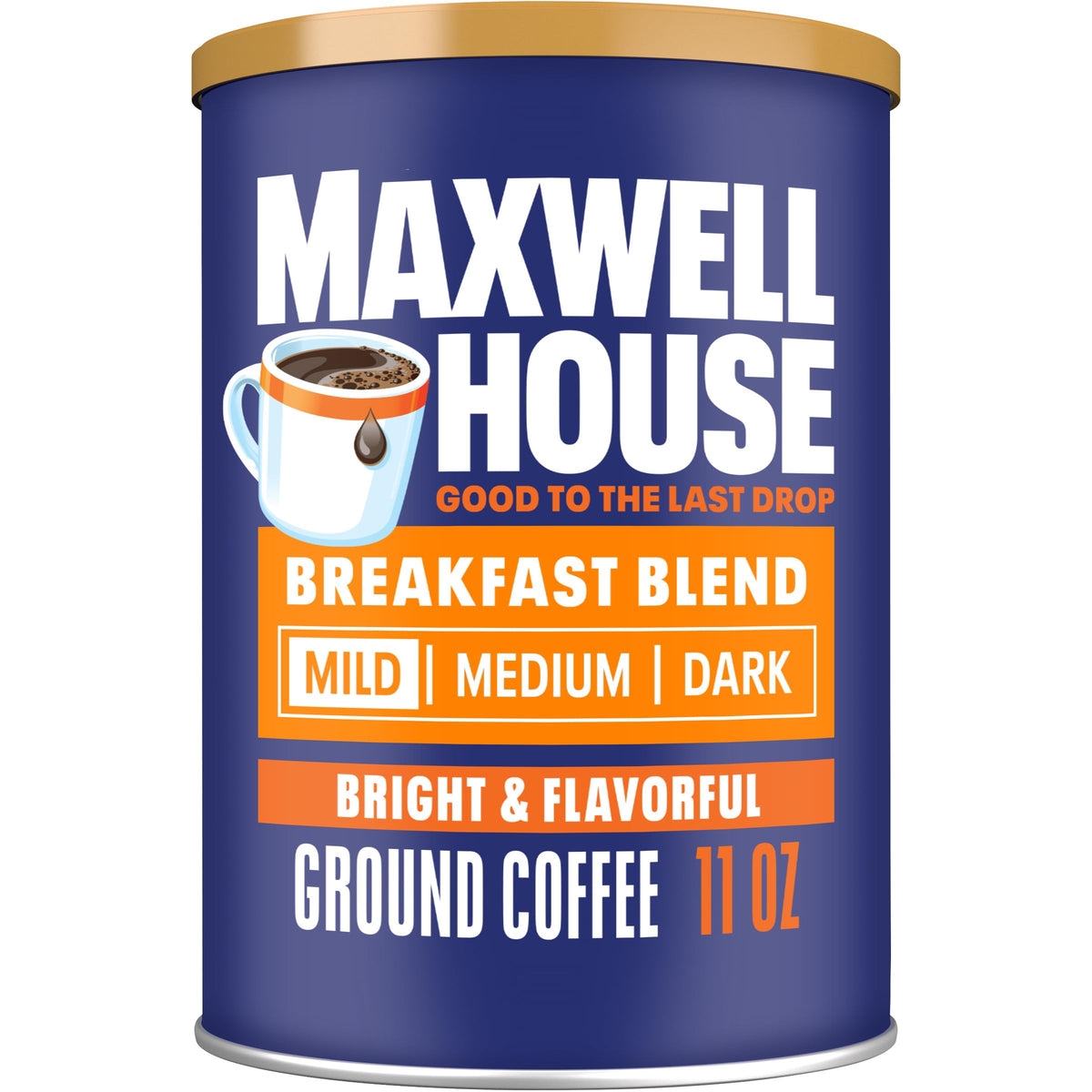 11 oz MAXWELL HOUSE Breakfast Blend Ground Coffee (OK)