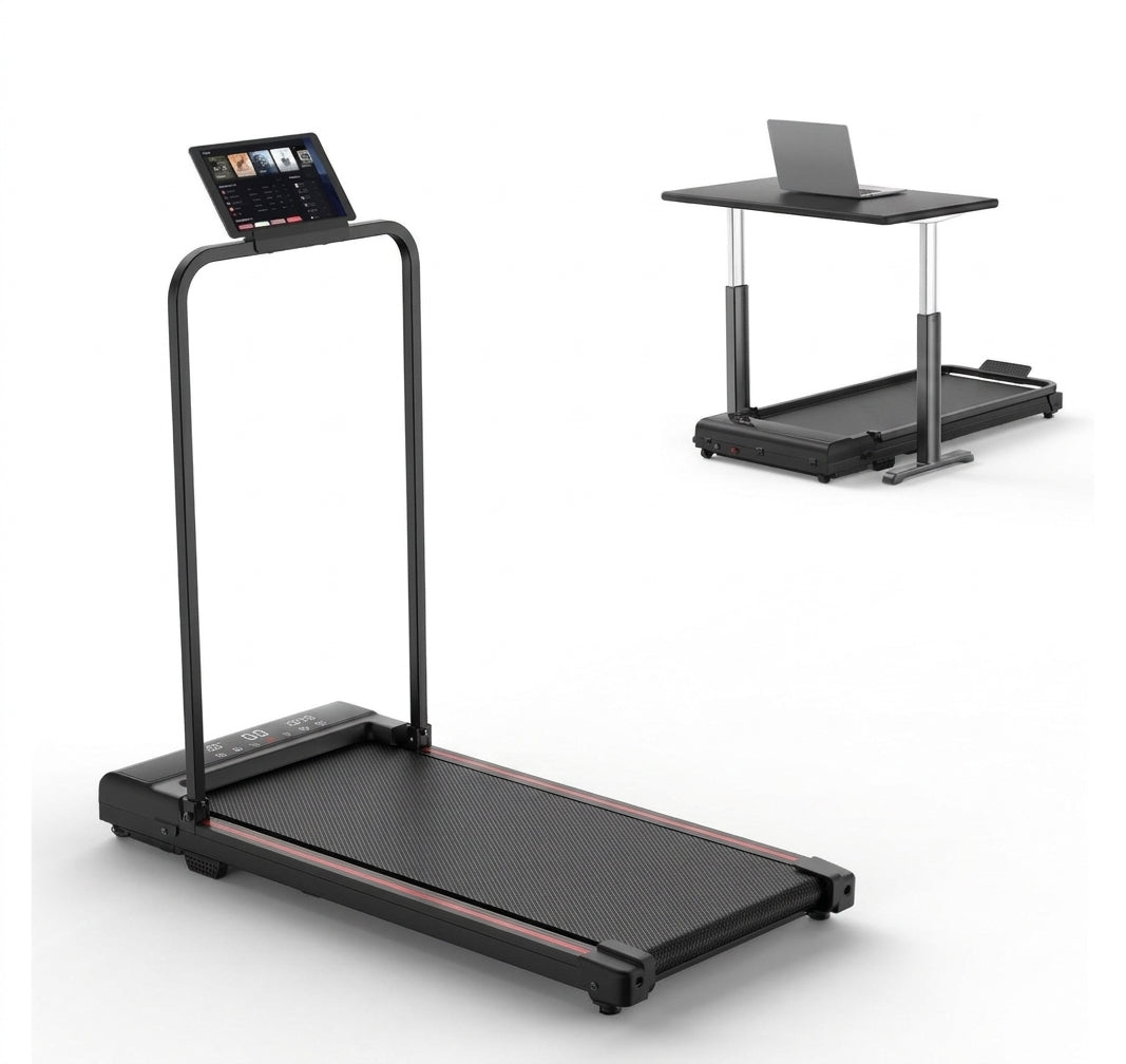Foldable Under Desk Walking Pad Treadmill with Handle (3 Colors)