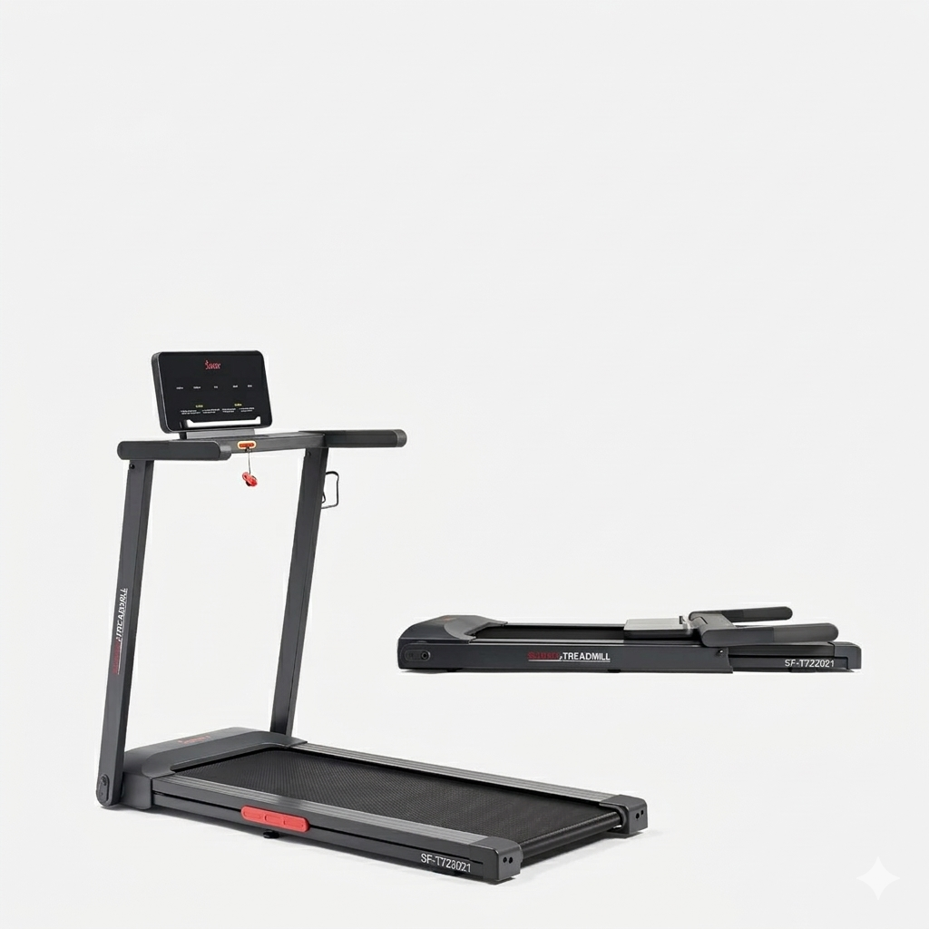 Sunny Health & Fitness Slim Folding Bluetooth Treadmill