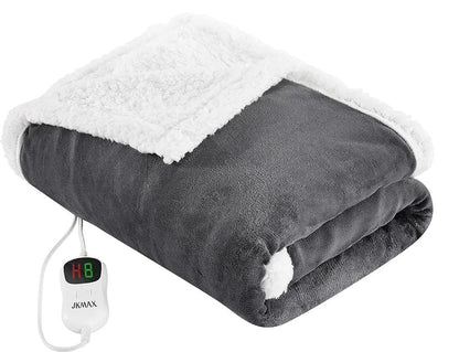 JKMAX Wearable Heated Blanket Shawl with Auto-off