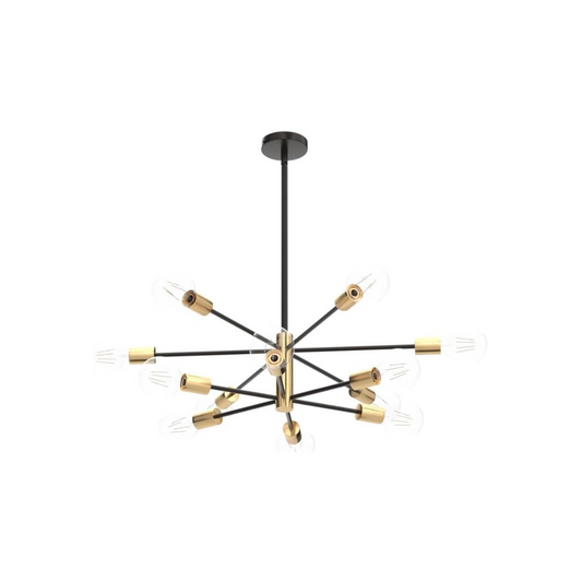 RUIYEY 12-Light Modern Sputnik Chandelier
