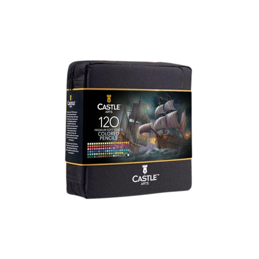Castle Art 120 Colored Pencils in Zipper Pouch