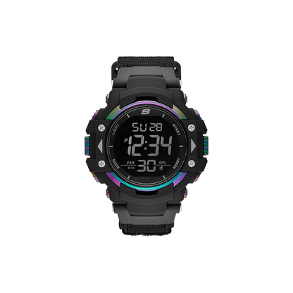 Skechers Men's Black Chronograph Digital Watch