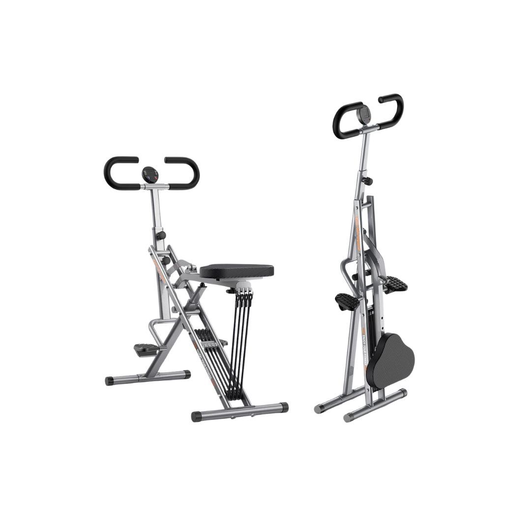 Squat Machine with Resistance Bands for Home Gym