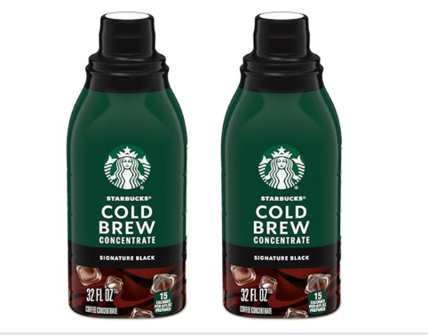 2 Pack 32 oz Starbucks Cold Brew Coffee Concentrate (Add 2 To Your Cart)