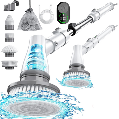OUTRING Cordless Electric Spin Scrubber with Brush Heads