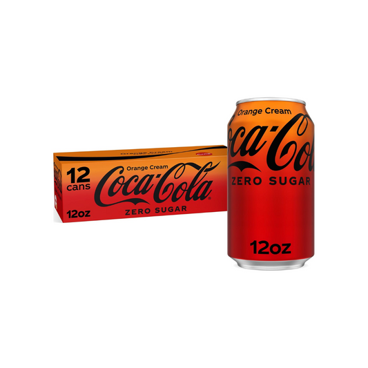 Coca-Cola Zero Sugar Orange Cream 12oz 12pk