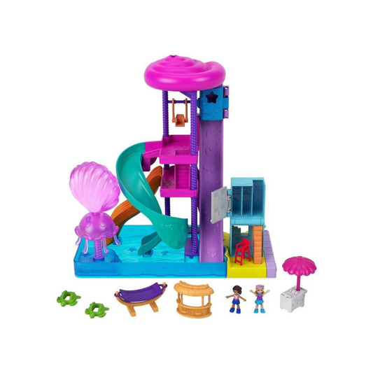 Polly Pocket Water Park Playset with Micro Dolls