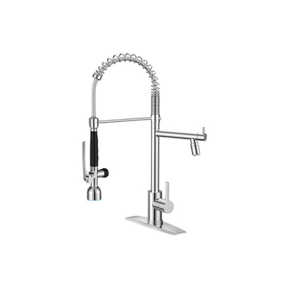FORIOUS LED Pull Down Kitchen Faucet with Sprayer