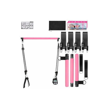 Pilates Bar Kit with Resistance Bands by Bbtops