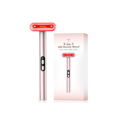 LED Face Massager with Red Light Therapy