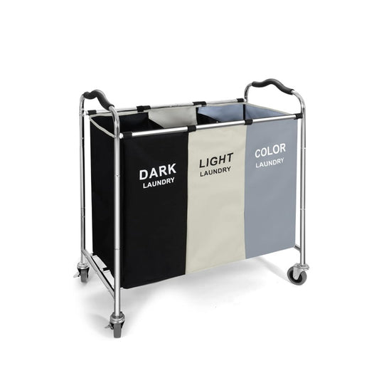 240L Laundry Basket Sorter with Wheels