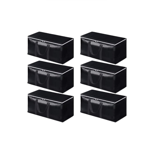 6 Pack Heavy-Duty Moving Bags with Straps