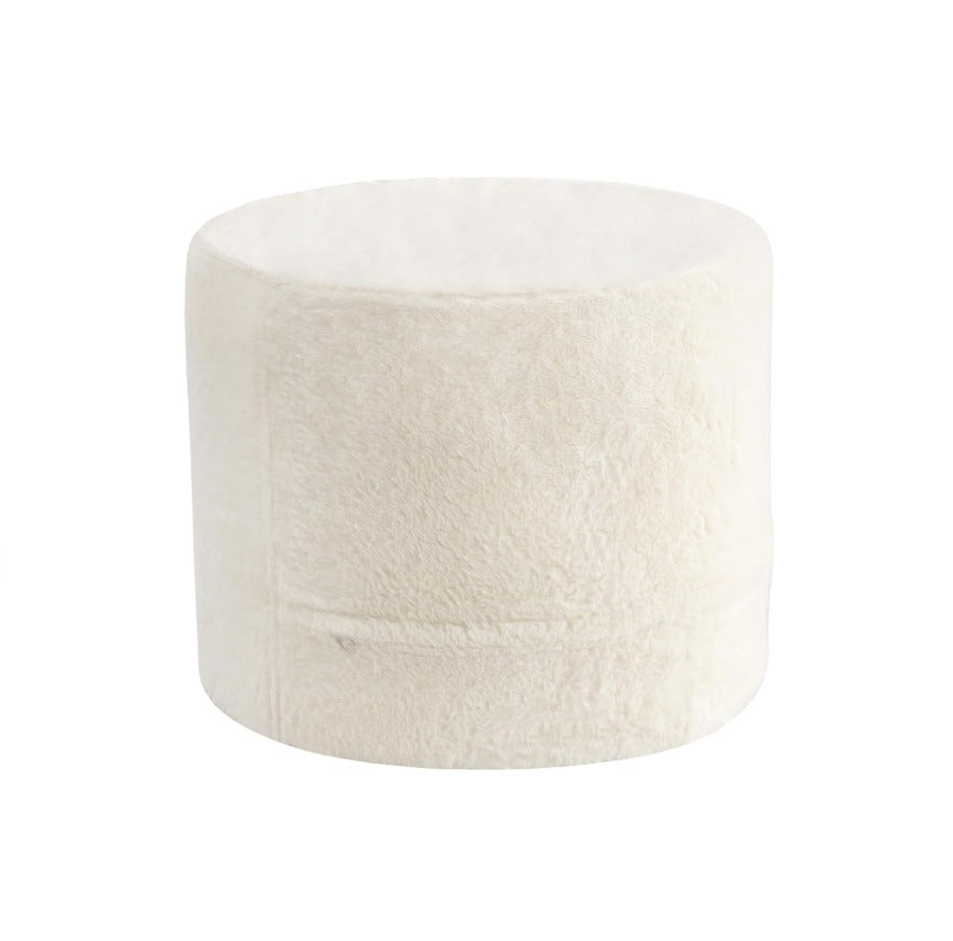 Plush Stuffed Pouf Ottoman for Living Room